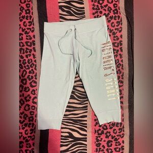 Vintage Victoria's Secret BLING sequins teal capris